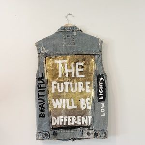 Zara mens distress jacket